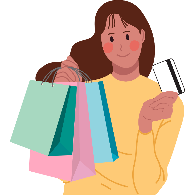 Woman Shopping with Credit Card